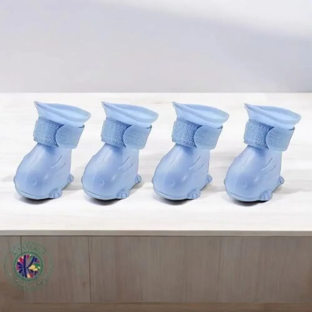 Waterproof‎ Anti-Slip Dog Paw Protectors with Adhesive Straps for All Breeds - M